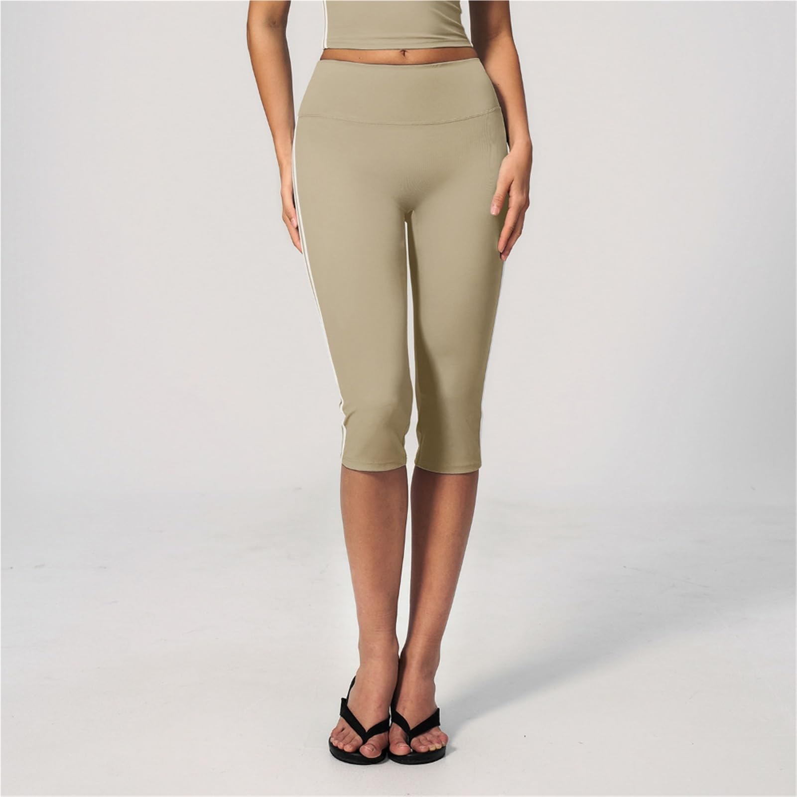 Mallas Piratas Mujer Pantalones De Yoga con Levantamiento De Cadera for Correr De Verano Leggings Capri De Cintura Alta