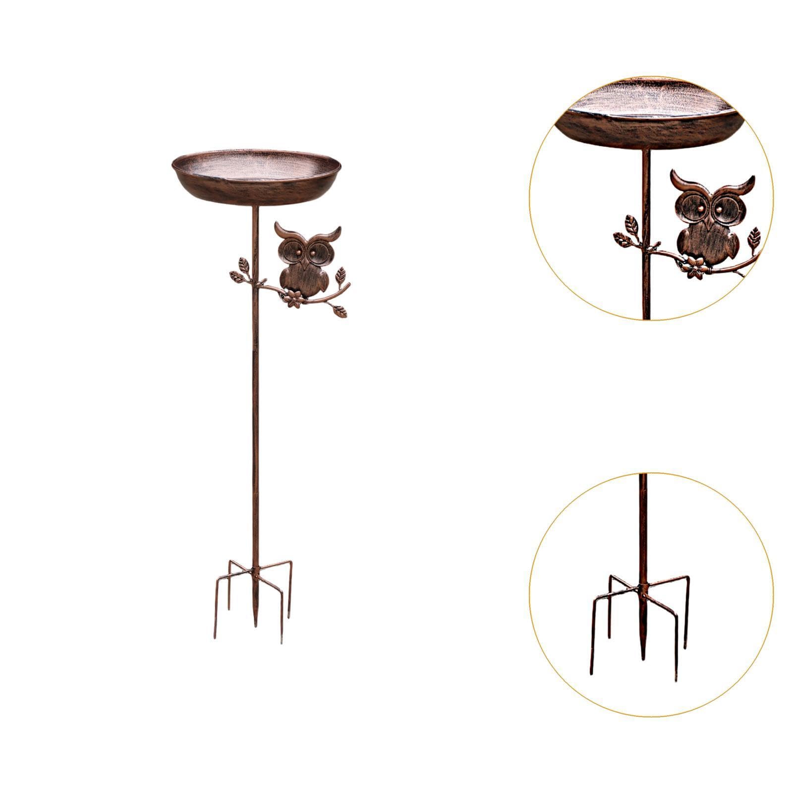 Colcolo Mangiatoia per Uccelli da Esterno, Decorazione da Giardino, Idea Regalo, Robusta Mangiatoia in Ferro E Metallo con a 5 Punte per Uso Esterno.
