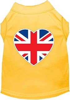 Mirage - Camisa para Perro con Estampado de corazón, Talla XXXL, Color Amarillo