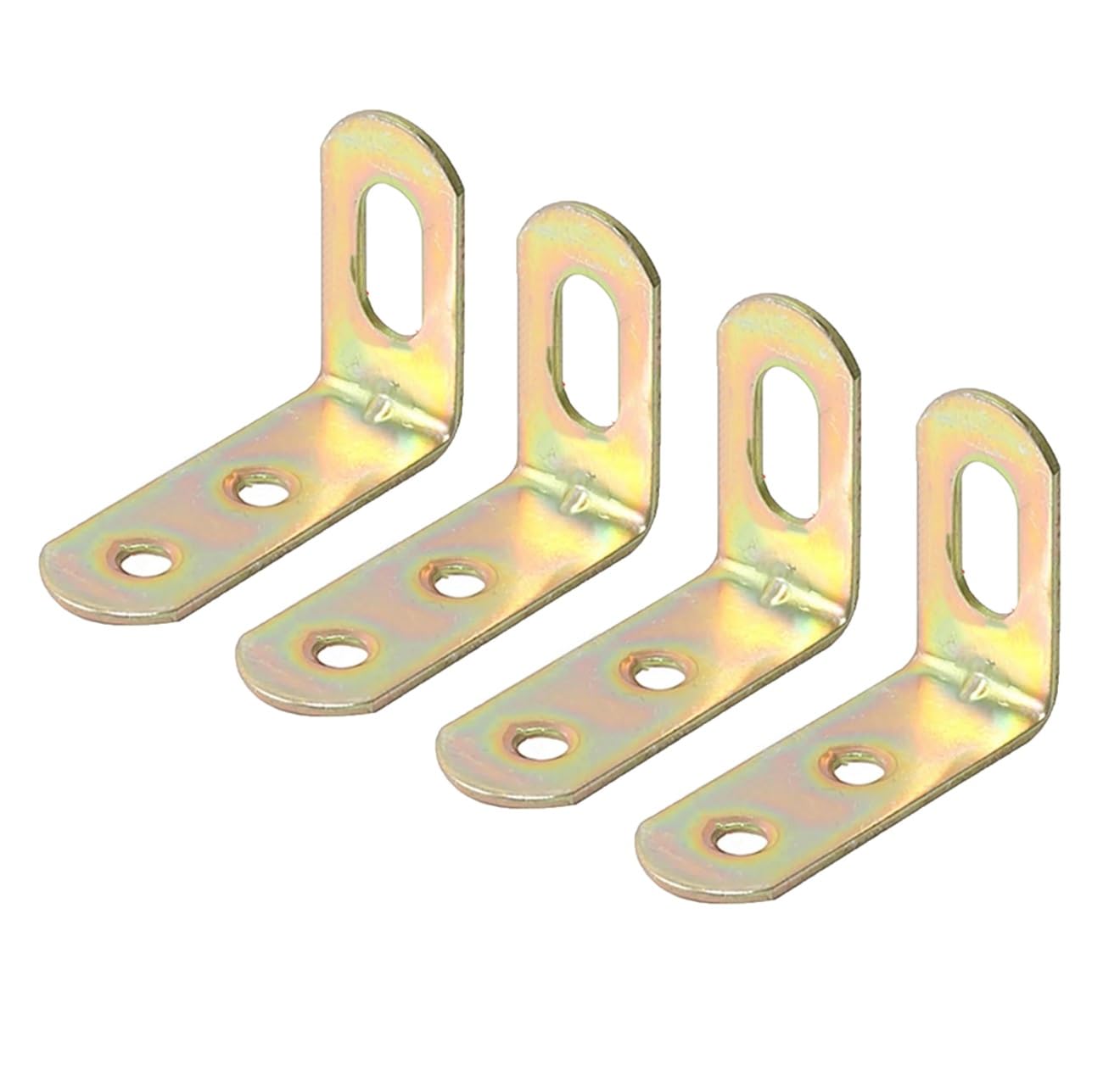 Opeximatun Color 04 Angle Brackets, L Brackets 4 Pcs Metal Multicolor Adjustable Right Angle Corner Brace(Color 04)