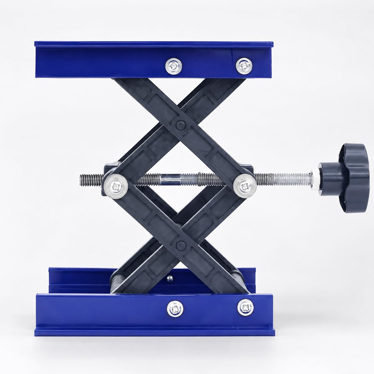 Edelstahl Router Tisch Hebeplattform, Höhenverstellbare Werkbank für Holzbearbeitung, Gravur, Werkstatt, Labor und Heimwerker, 100 x 100 mm