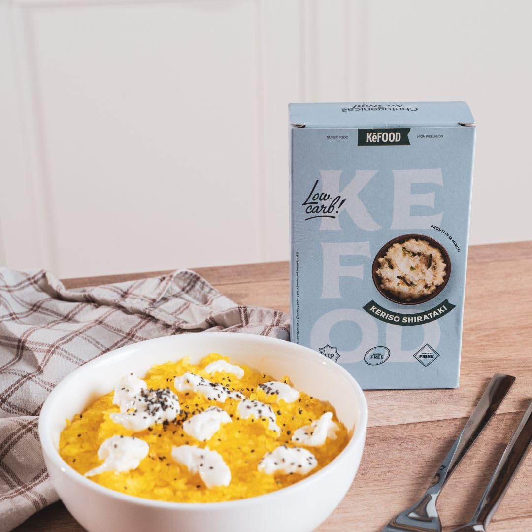 Kefood® Kit Pasta Keto (Box Scorta 6 Confezioni) – Mix 2 Spaghetti, 2 Riso, 2 Gnocchi – Pasta di Konjac Shirataki Senza Glutine e Low Carb