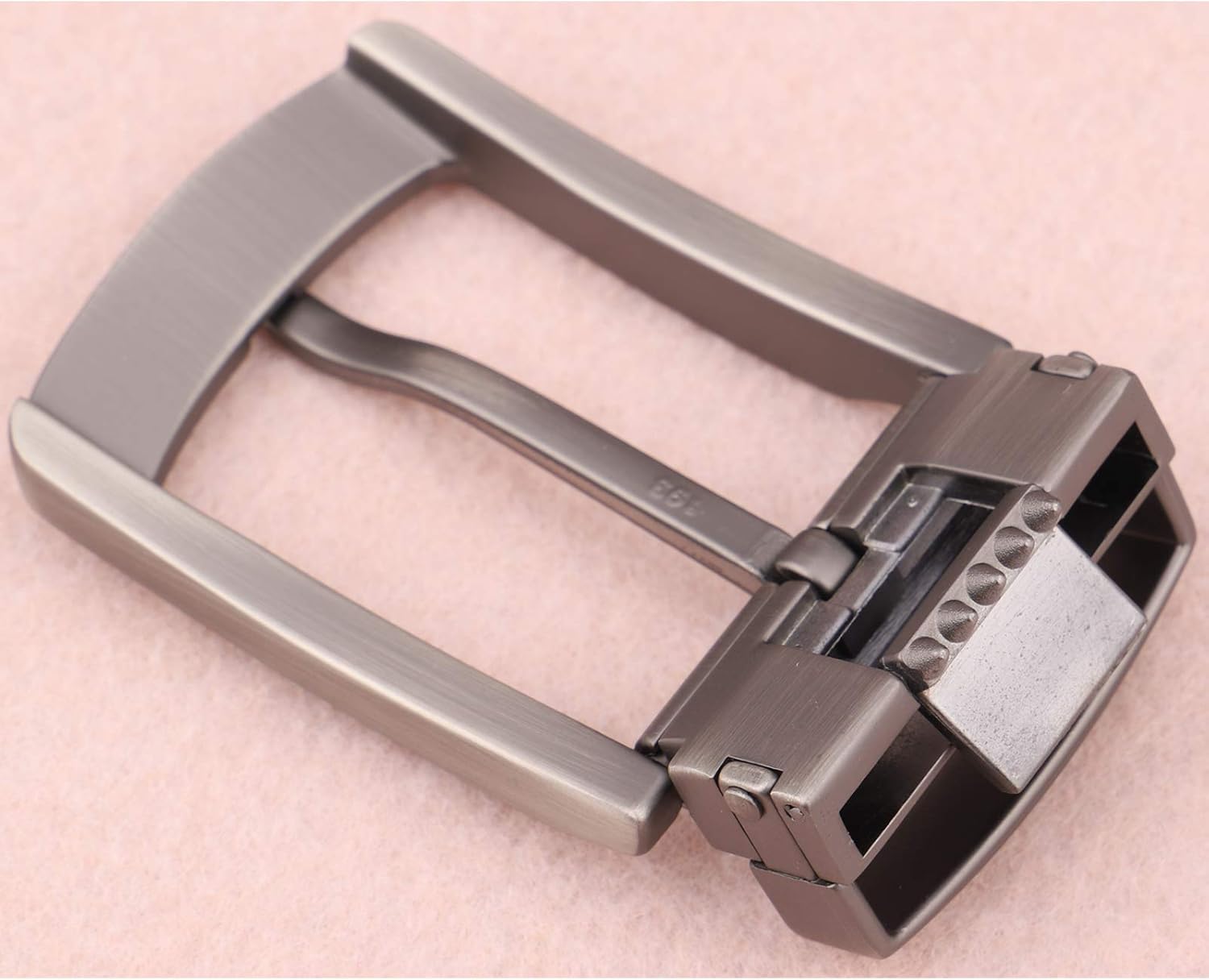 1.37 Inches (32-35mm) Alloy Belt Buckle Single Prong Square Replacement Buckle - Image 5