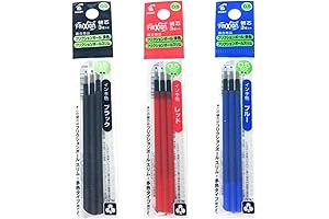 Frixion Erasable Pens Refill 0.5mm, Durable Smooth Ink with Vivid Color