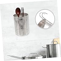 Vista 9 de Soporte para palillos de acero inoxidable, soporte para cubiertos de cocina, estante colgante para encimera, organizador de cubiertos, tenedores