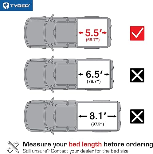 Miniatura 2 de Cubierta de 3 pliegues para camioneta de la marca Tyger