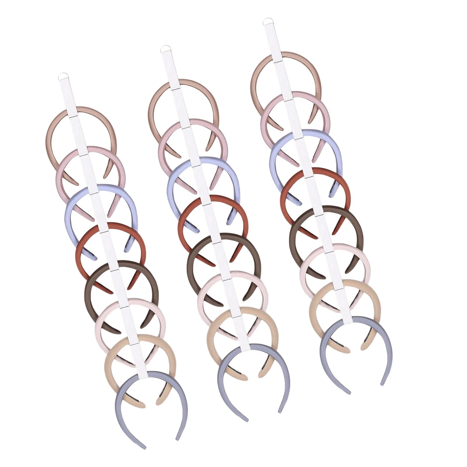 Lodoot Girls Multicolor Pack Of 3 Elastic Hairband Organizers Wall Mounted Storage Rack For Hair Accessories Headband Holder For