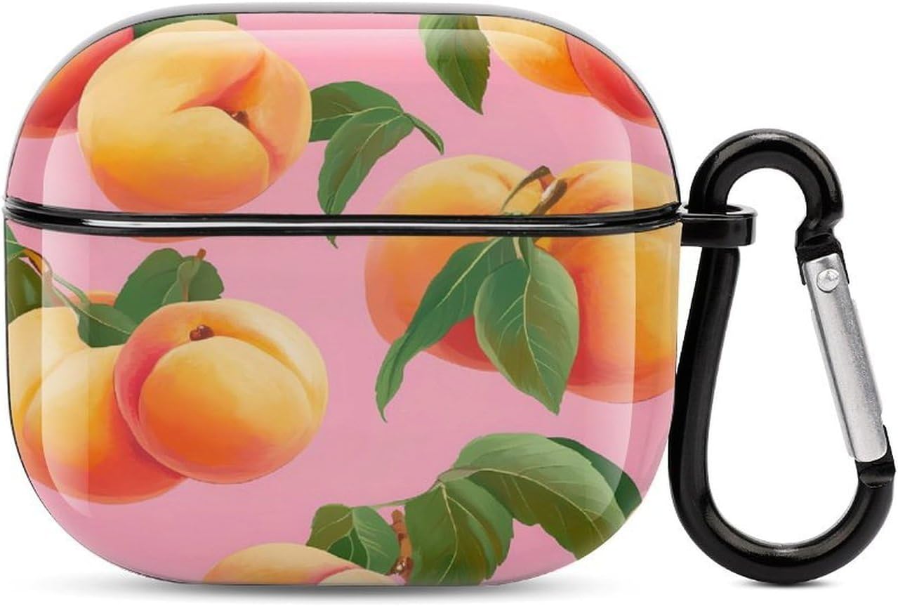 Peach Fruit Funny Earbuds Case for Airpods 3