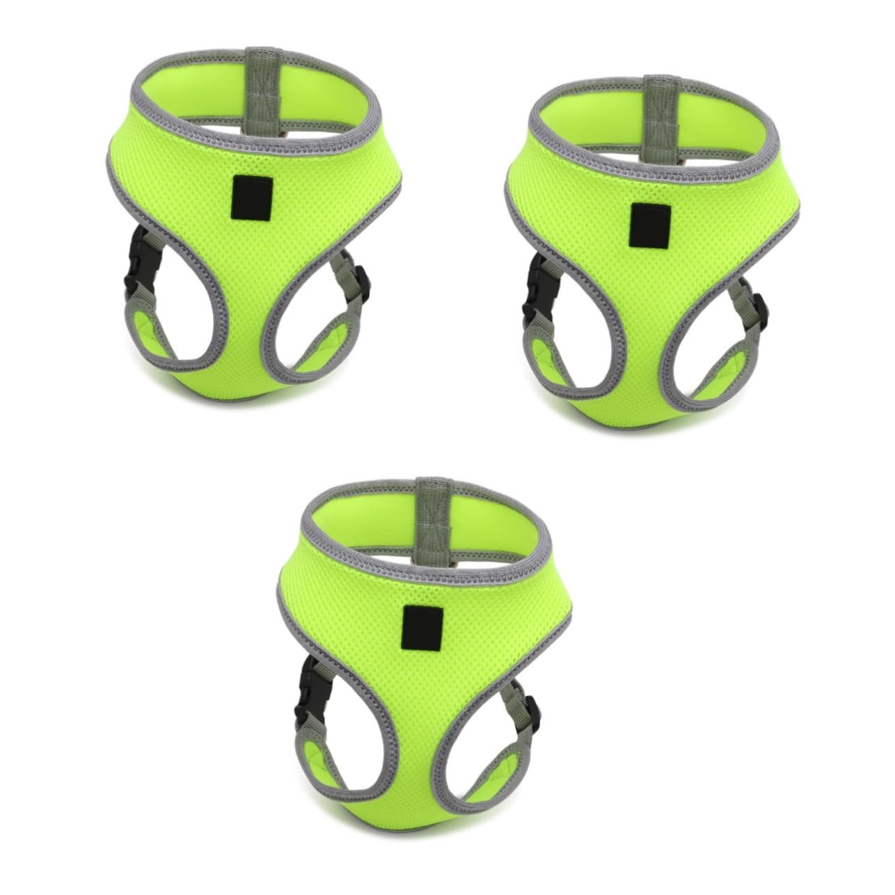 BESPORTBLE 3 Pezzi Regolabile E Confortevole Gilet Imbottito Con Cinturino Di Sicurezza Fluorescente Per Passeggiate Con Animali Domestici