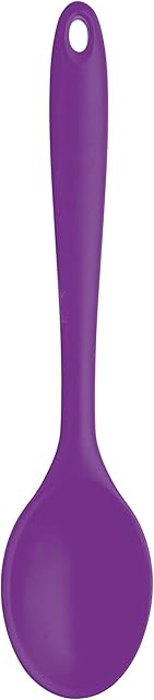 Colourworks Spoon 27cm of Silicone in purple, 27 cm