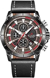 ساعة ارمي فورس AF8007 B-GY-B للرجال- لون اسود/رمادي، انالوج