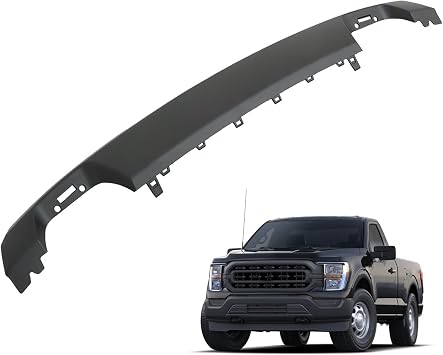 Front Bumper Skid Plate Lower Valance Matte Black Replacement for F150 2021 2022 2023 ML34-17F771-ACW
