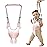 Ocanoiy Baby Walker Breathable Baby Walking Harness Handheld Kids Walker Helper Toddler Infant Walker Harness Assistant Belt Pulling and Lifting Dual Use Walking Assistant Strap (Pink 1)