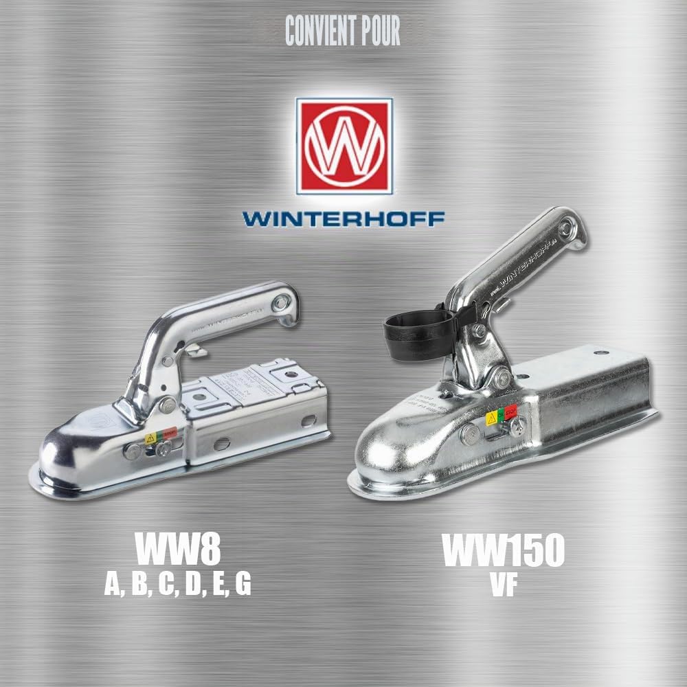 Maypole Verrou d'attelage Stronghold pour attelage Knott, Steelpress et Winterhoff en Acier pressé Sold Secure Gold Standard | Sold Secure Gold Standard
