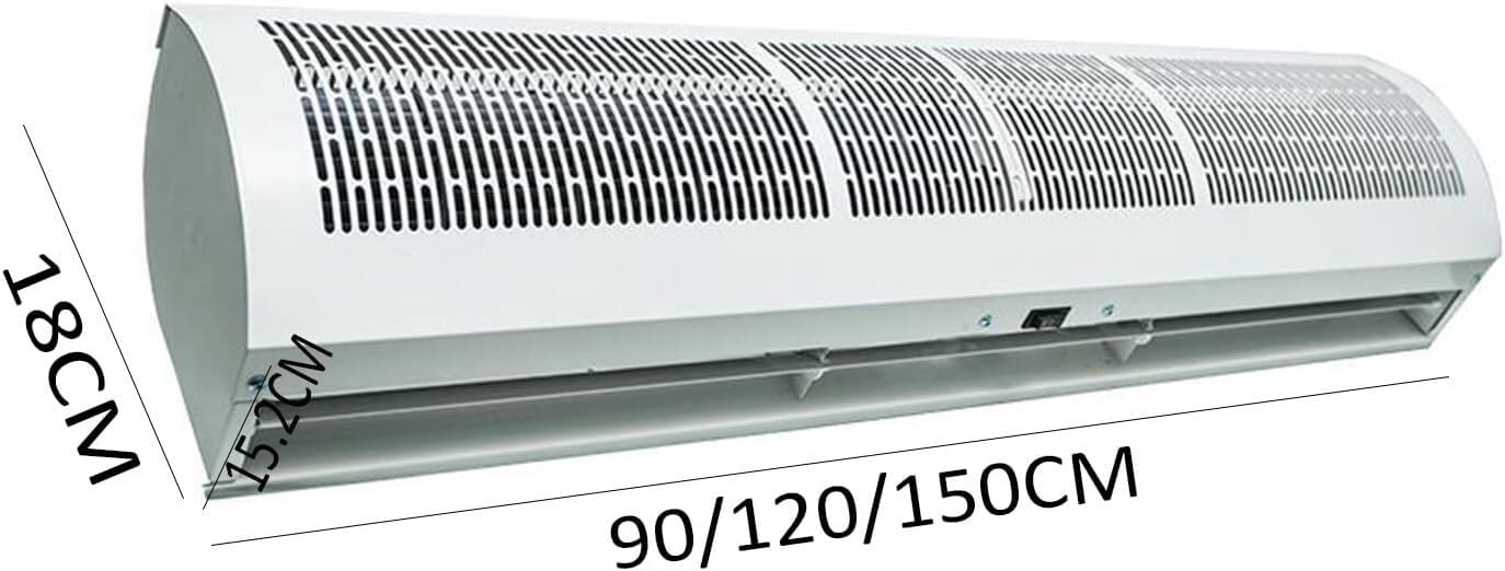 An der Wand montierter Luftschleierventilator Kommerzieller Ultrahochleistungs-Innenluftventilator Tastenbedienung(90cm)