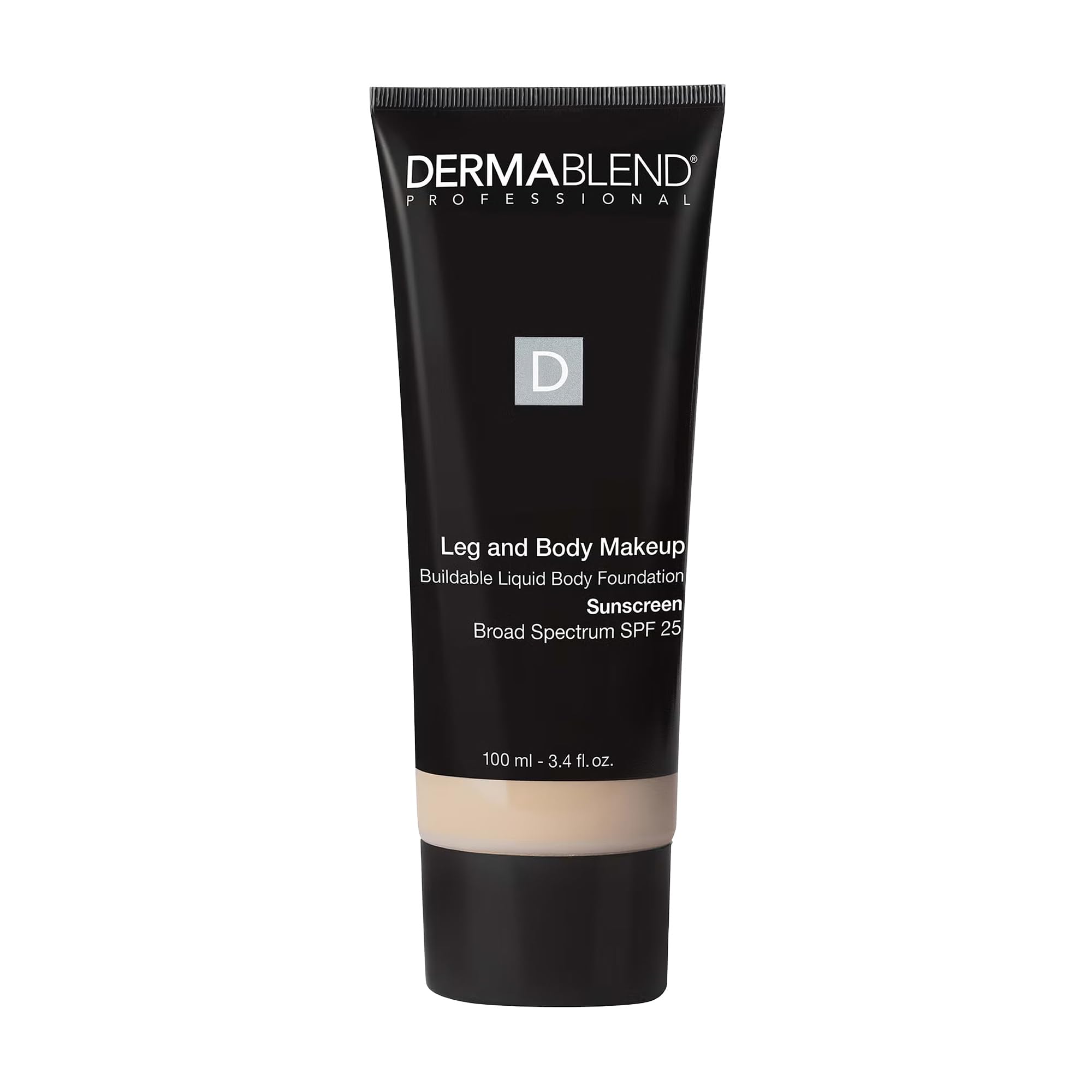 Dermablend Leg and Body Makeup, with SPF 25. Skin Perfecting Body Foundation for Flawless Legs with a Smooth, Even Tone Finish, 3.4 Fl. Oz.