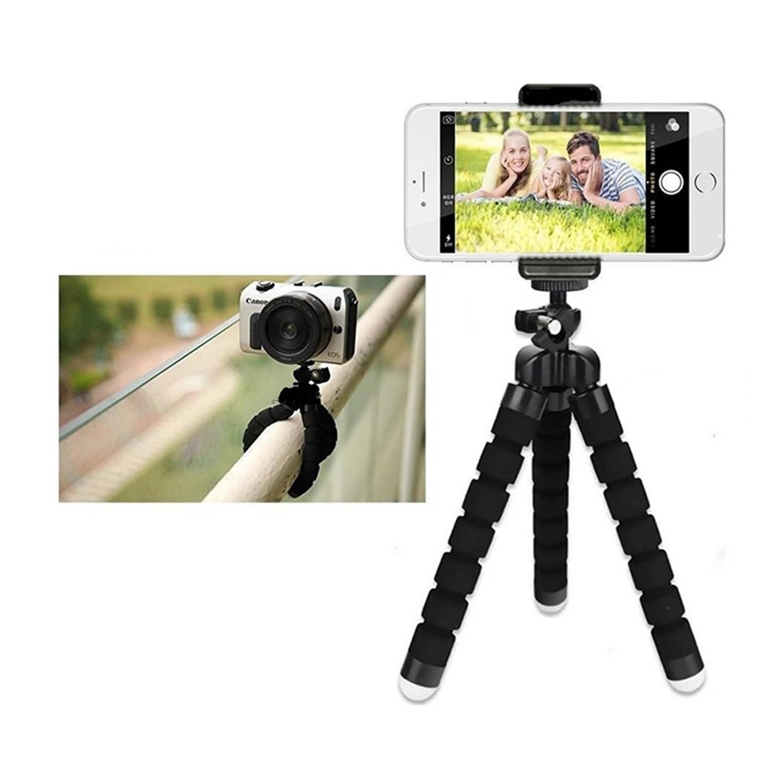 Mini trípode, Patas de Esponja Flexibles, teléfono con cámara y proyector