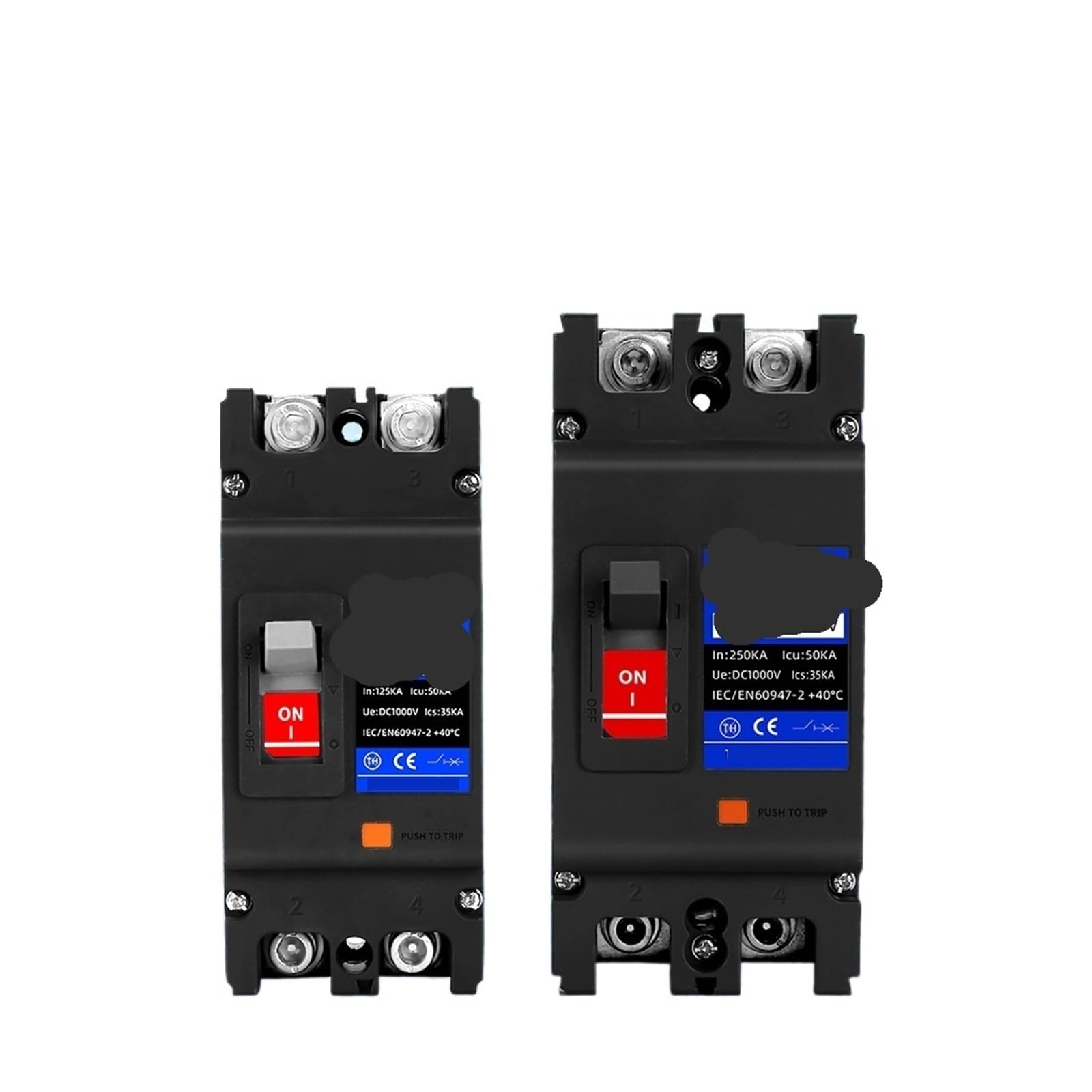 Applicable to Interruttore automatico DC con scatola stampata solare 125A 250A 2P MCCB protezione da sovraccarico interruttore protettore Isolatore batteria fotovoltaica FV(200A)