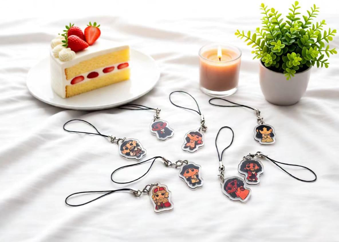 QualityLife 8Pcs Hamilton Role Keychains,Musical Merch for Fans,Hamilton Gift for Musical Lovers