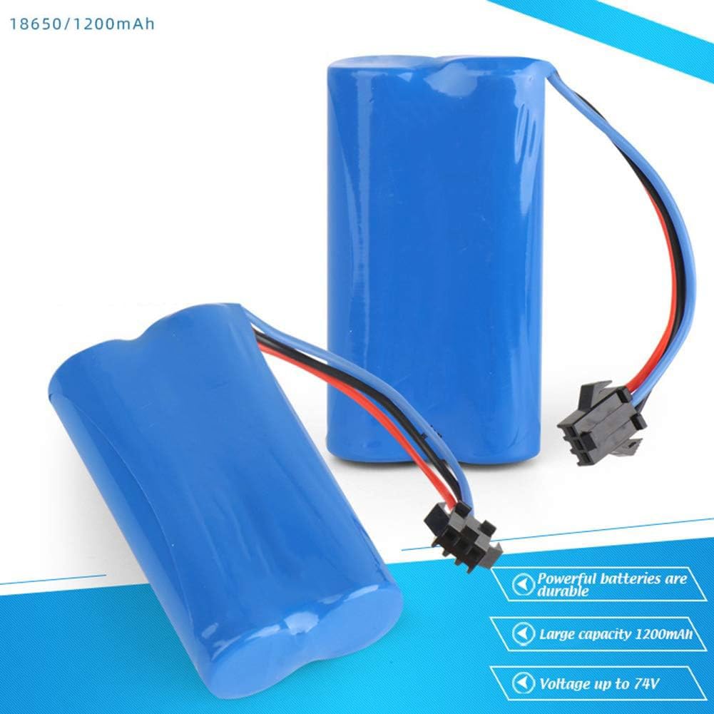 Akumulator litowo-jonowy 18650 7,4 V 1200 mAh Akumulator RC Akumulator modelarski Samochody Samolot Robot Zabawka z 3-pinową wtyczką SM