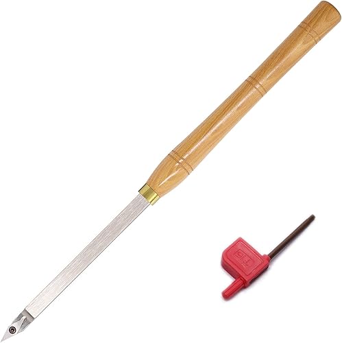 Herramienta de torneado de madera de 19.68 pulgadas, afilada para detallador, torno con punta de carburo, cincel, cuchillas de barra de
