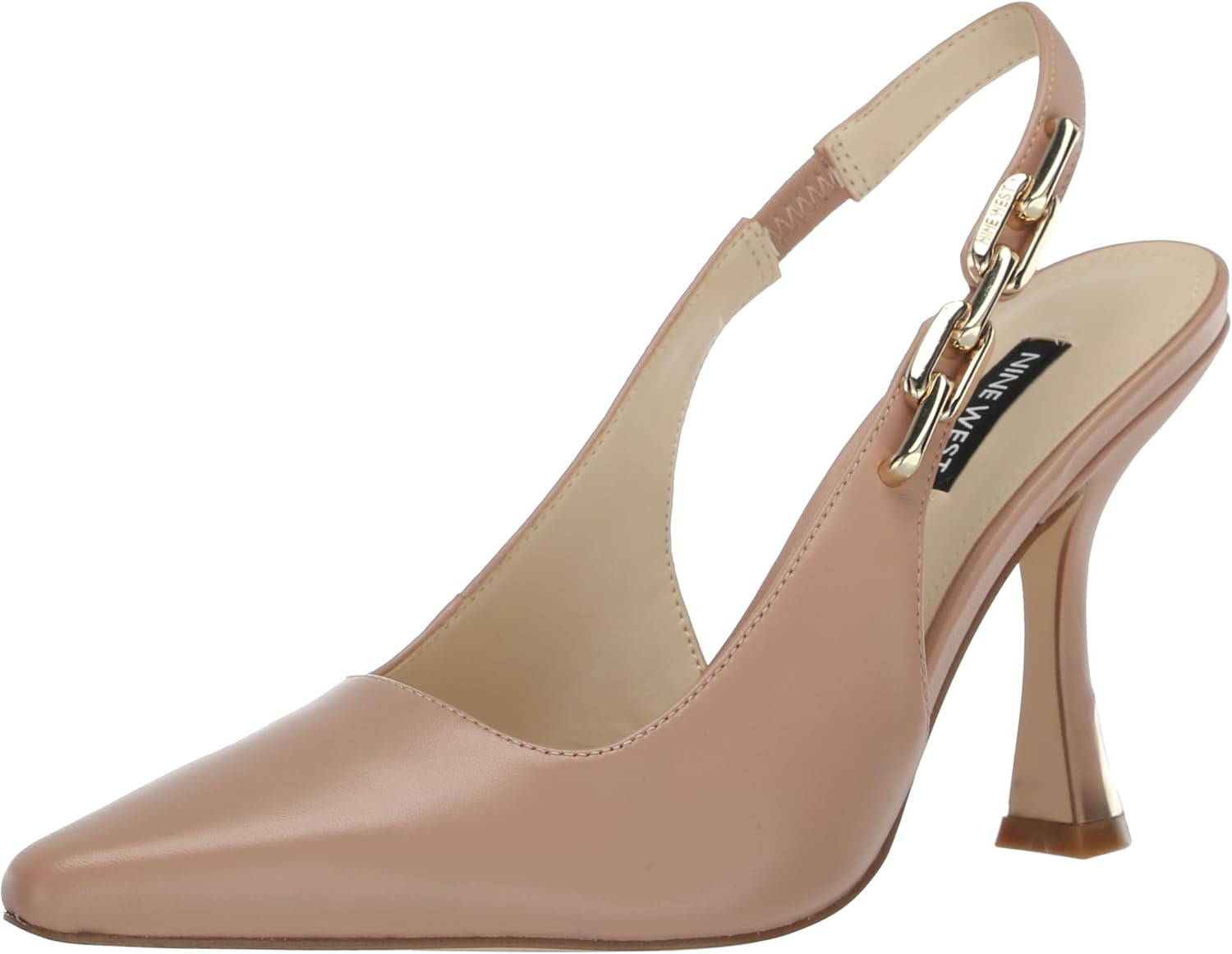 Nine West Women's Veroni Pump, Light Natural Leather, 8