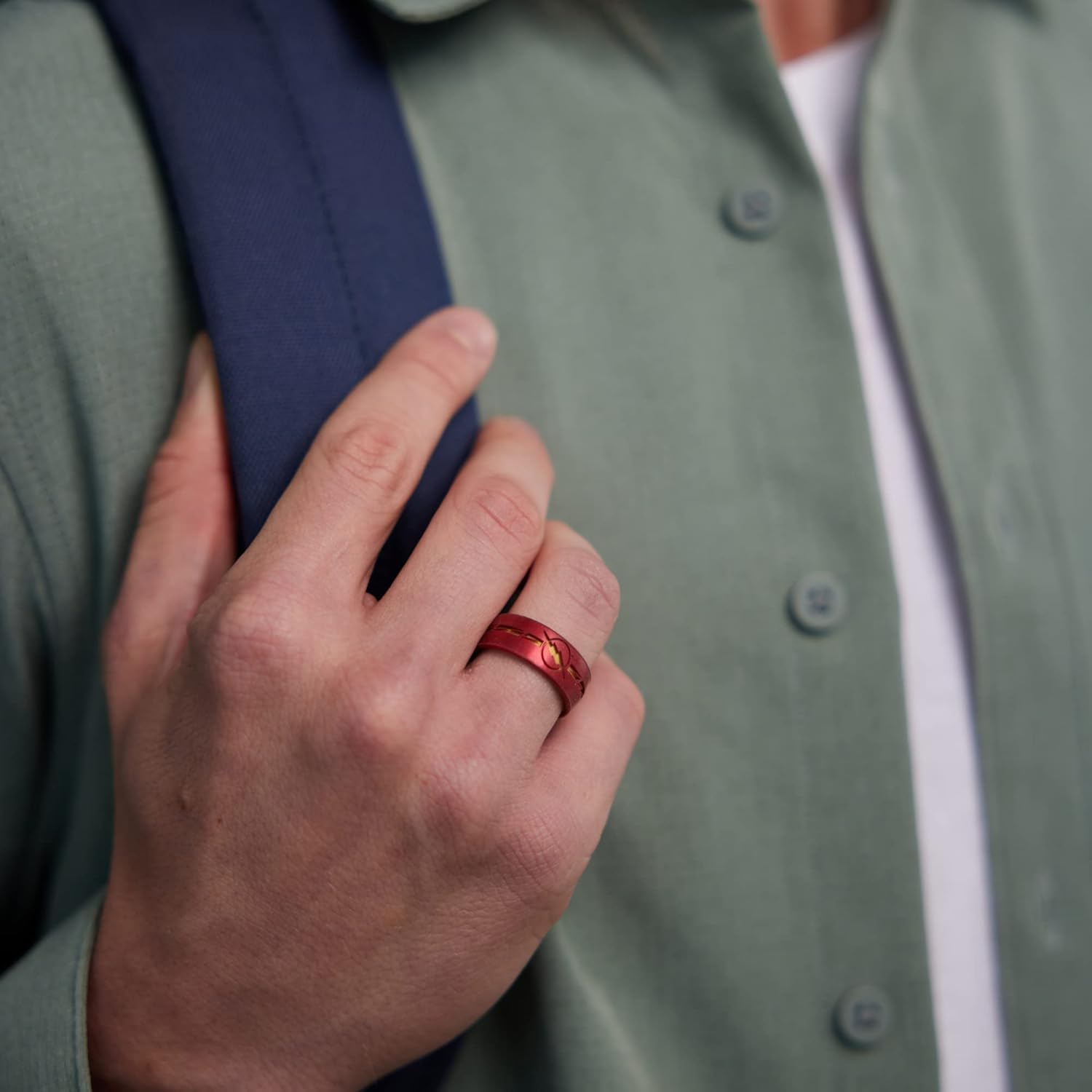 Enso Rings DC Comics Collection - Etched Silicone Ring - Comfortable, Breathable, and Safe - Batman, Superman, The Flash, and Wonder Woman - Image 7