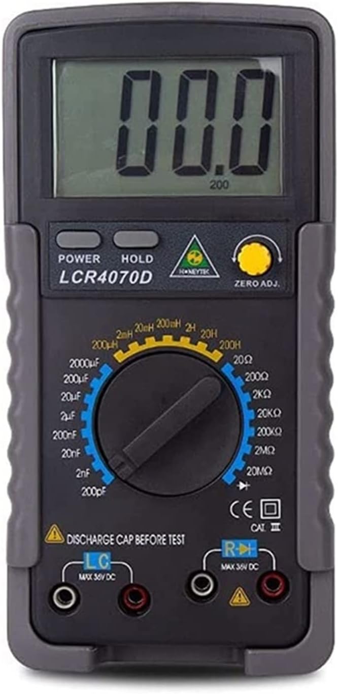 Current Signal Generator Digital Multimeter Meter Capacitance Tester Inductance Tester Resistance Meter, Black Red