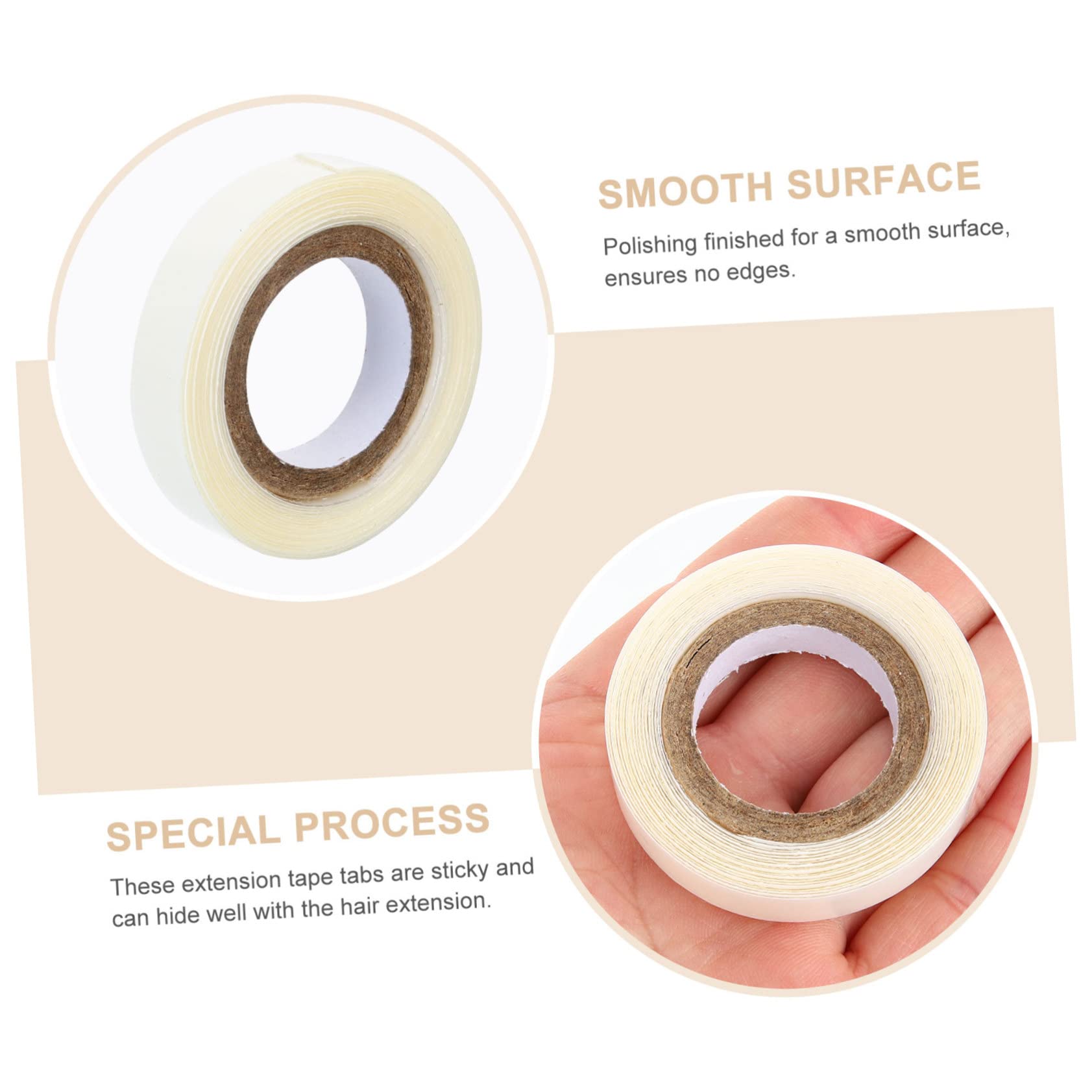 Gogogmee 2 Rolls Women Wig Tape Double-Sided Adhesive Tape 3 Yards for Hair Pieces