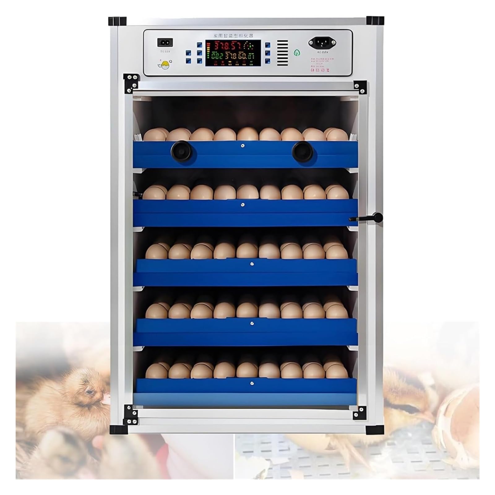 YXZQLOZ Automatic Egg Incubator with Humidity Control & Digital Display for Hatching Chickens, Birds & Poultry Efficient Auto Hatcher (340eggs)