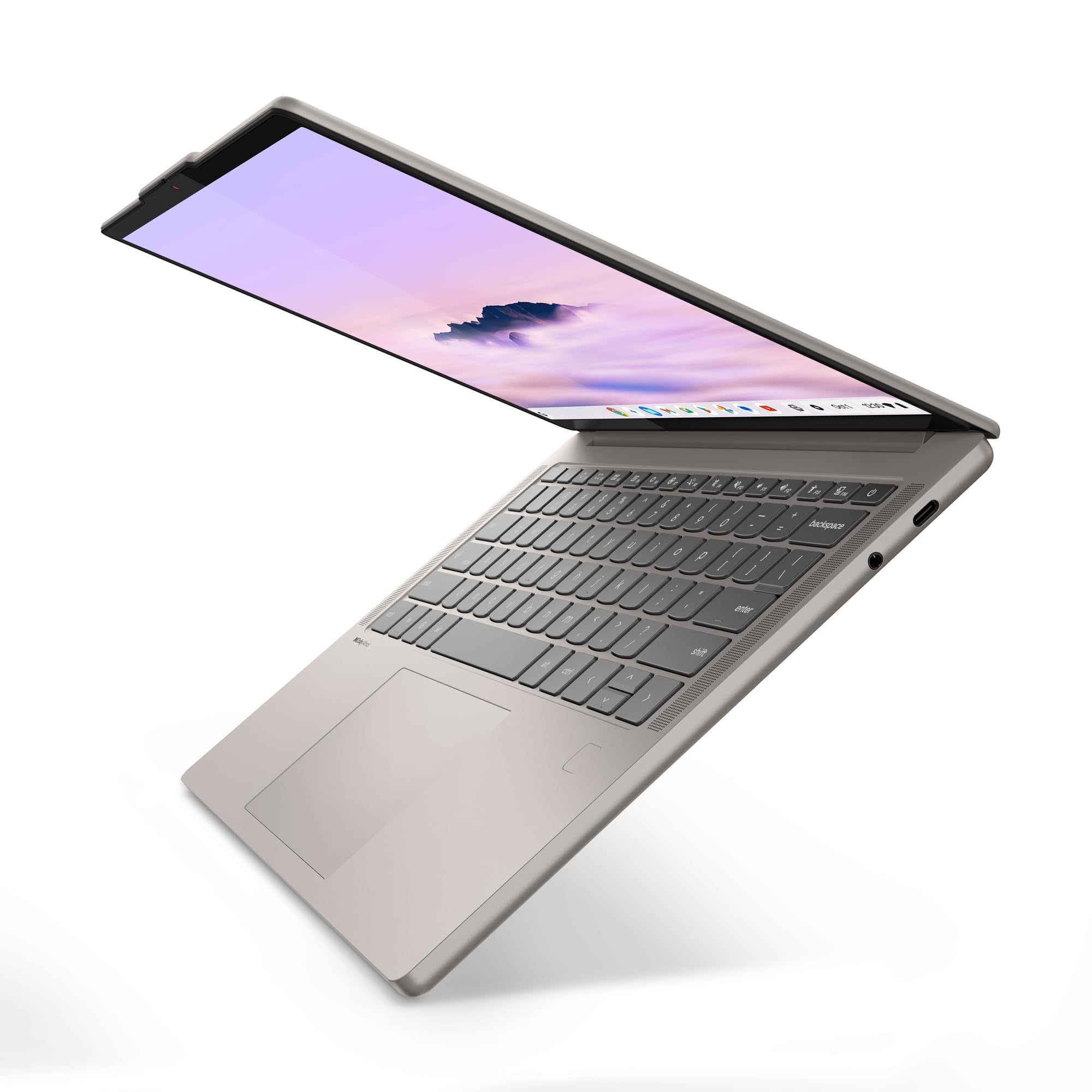 Lenovo Chrome Laptop | 14"WUXGA OLED Touch Display | MediaTek Kompanio Ultra 910 | 16GB RAM | 256GB SSD | ARM Immortalis G925 MC1 Grafik | ChromeOS | QWERTZ | Beleuchtet | Grau | 3 Monate Premium Care