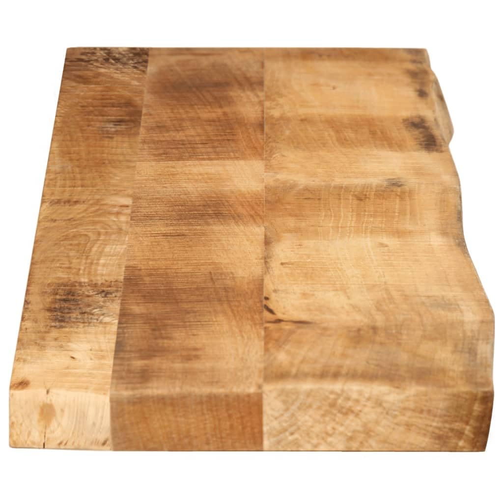 vidaXL Piano Tavolo 160x20x2,5 cm Bordi Vivi Legno di Mango Grezzo, Piano Sostituzione Tavolo, Piano per Tavolo da Pranzo, Piano d'appoggio