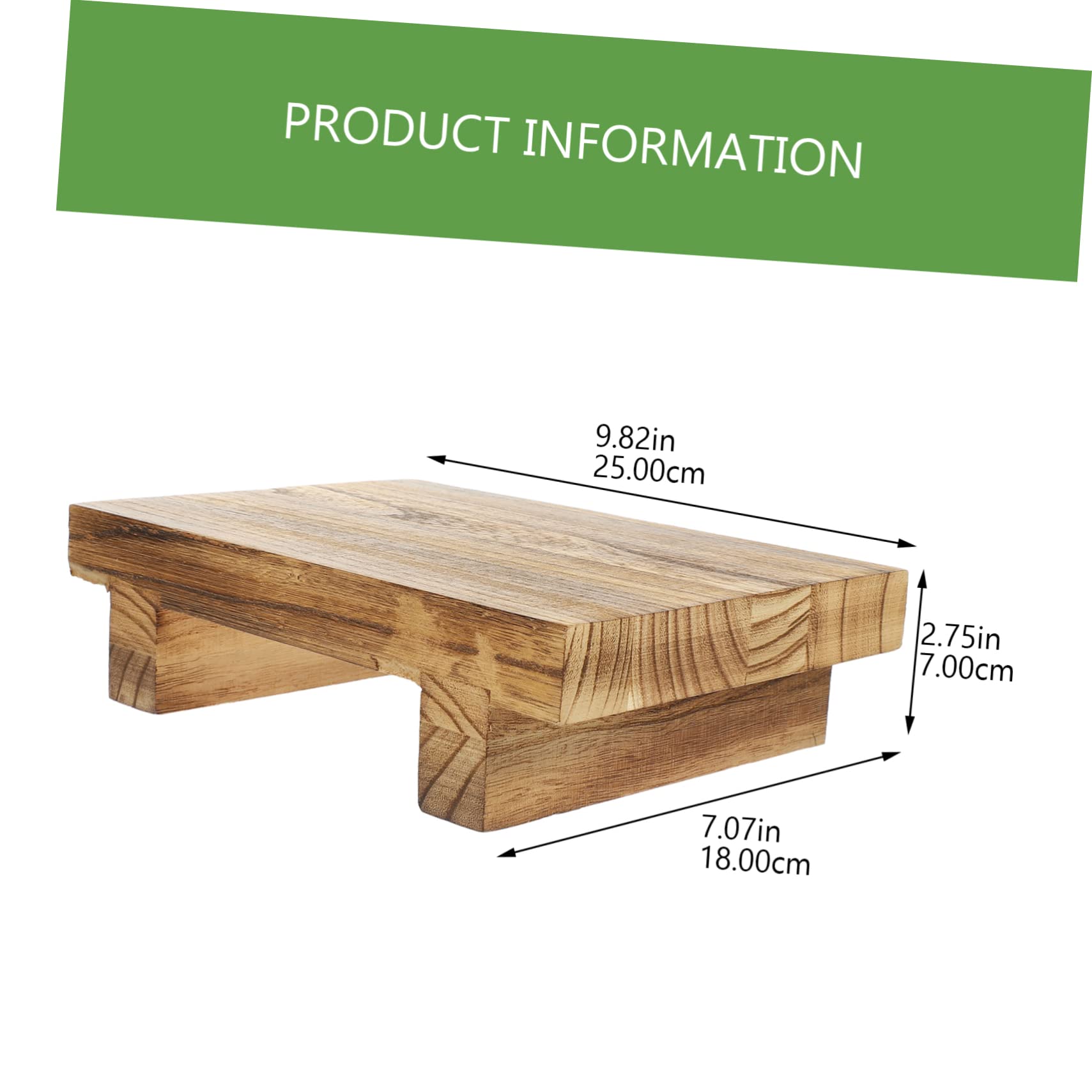 SEWACC Practical Wooden Storage Bracket Boys and Girls's Footstool Living Room Bedroom Stool