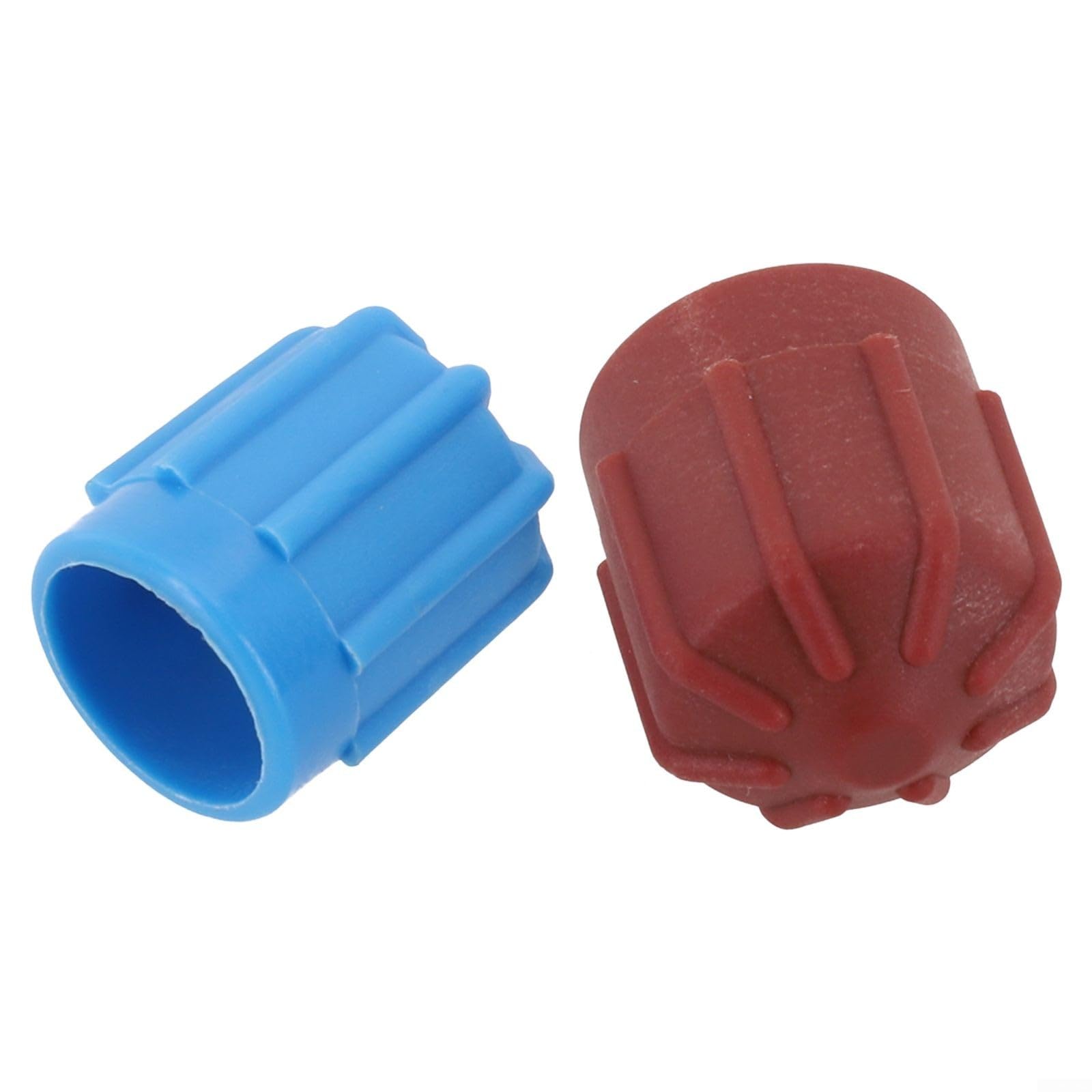 Lot de 2 bouchons de valve pour climatisation de voiture - Haute basse pression - R134a - Compatible avec r1234yf