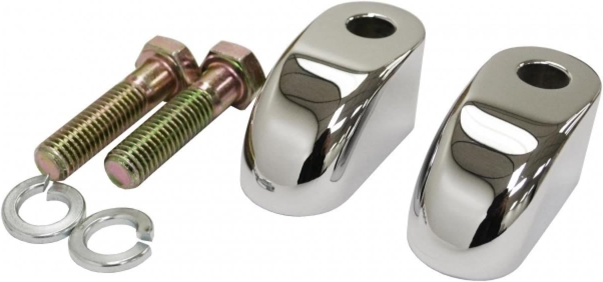 LA Choppers Pullback Extensions for Handlebar Risers - 1in. - Chrome LA-7416-01