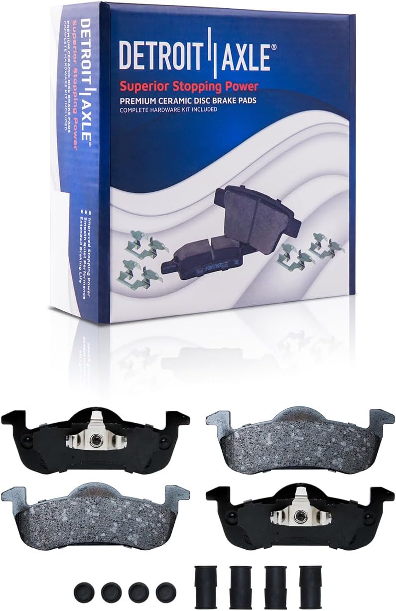 Detroit Axle - Brake Kit for 07-09 Ford Expedition Lincoln Navigator Disc Brake Rotors 2007 2008 2009 Ceramic Brakes Pads, Front & Rear Replacement Brakes and Rotors