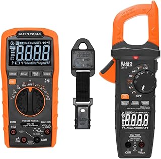 Klein Tools 80195 Digital Multimeter and Clamp Meter Kit, Auto-Ranging TRMS Voltage Tester, 1000V AC/DC, Magnetic Hanger, Professional Test Kit