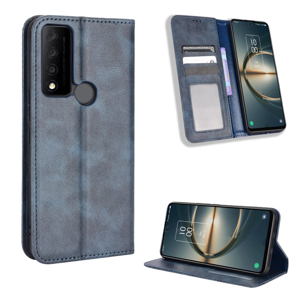 QiongNi Case for TCL 30 XE 5G T767W, T781S - Flip PU Leather Case