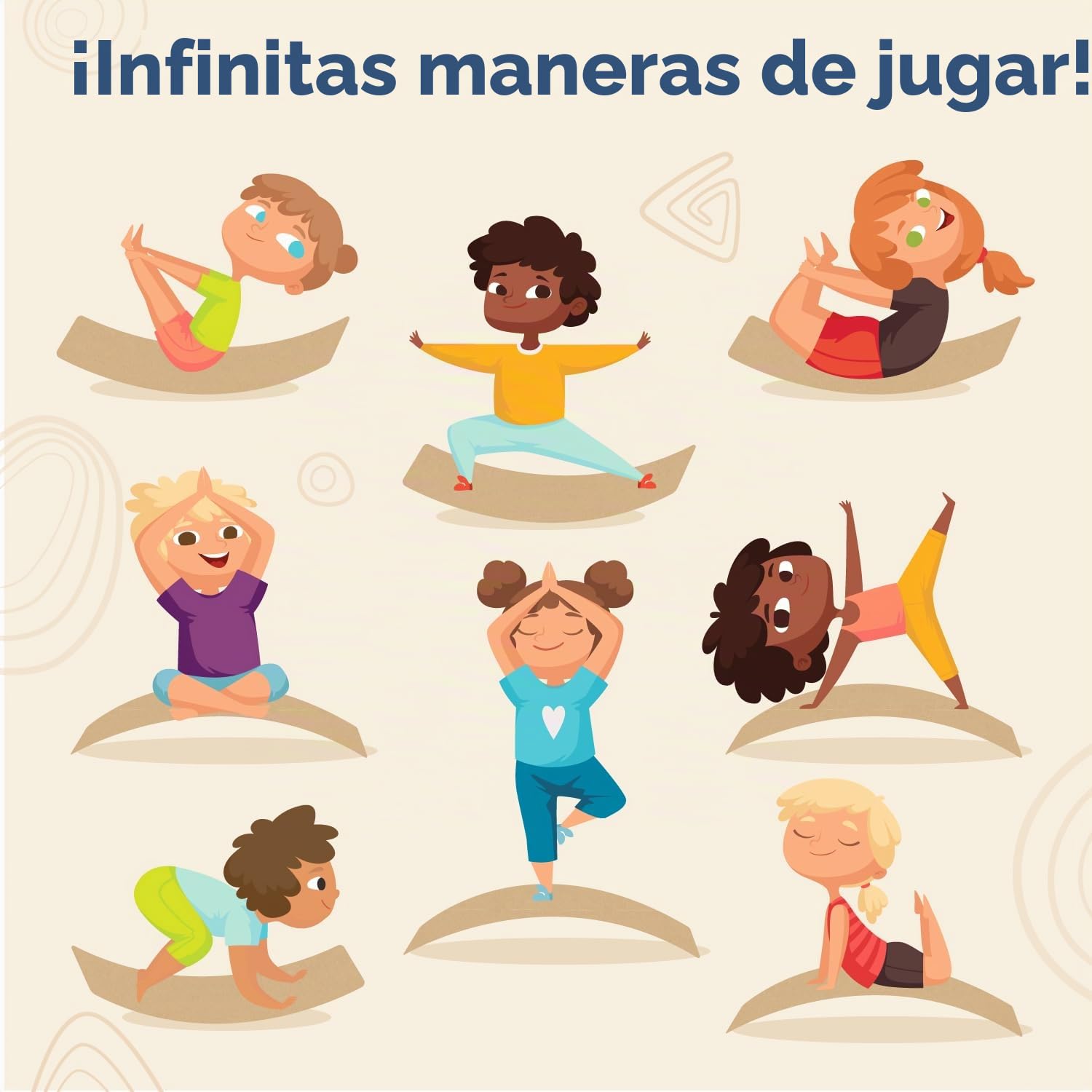 B. toys Teeter-Toddler, tabla y silla de equilibrio con cojín
