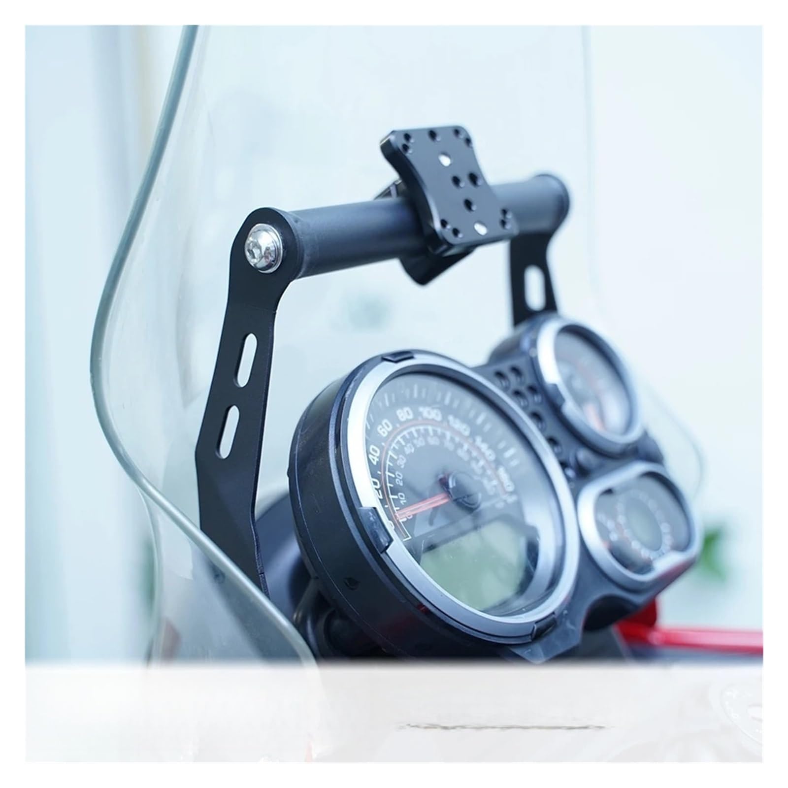 Supporto per navigazione per moto Supporto universale per staffa di navigazione GPS per manubrio da 22 mm per BMW, ecc
