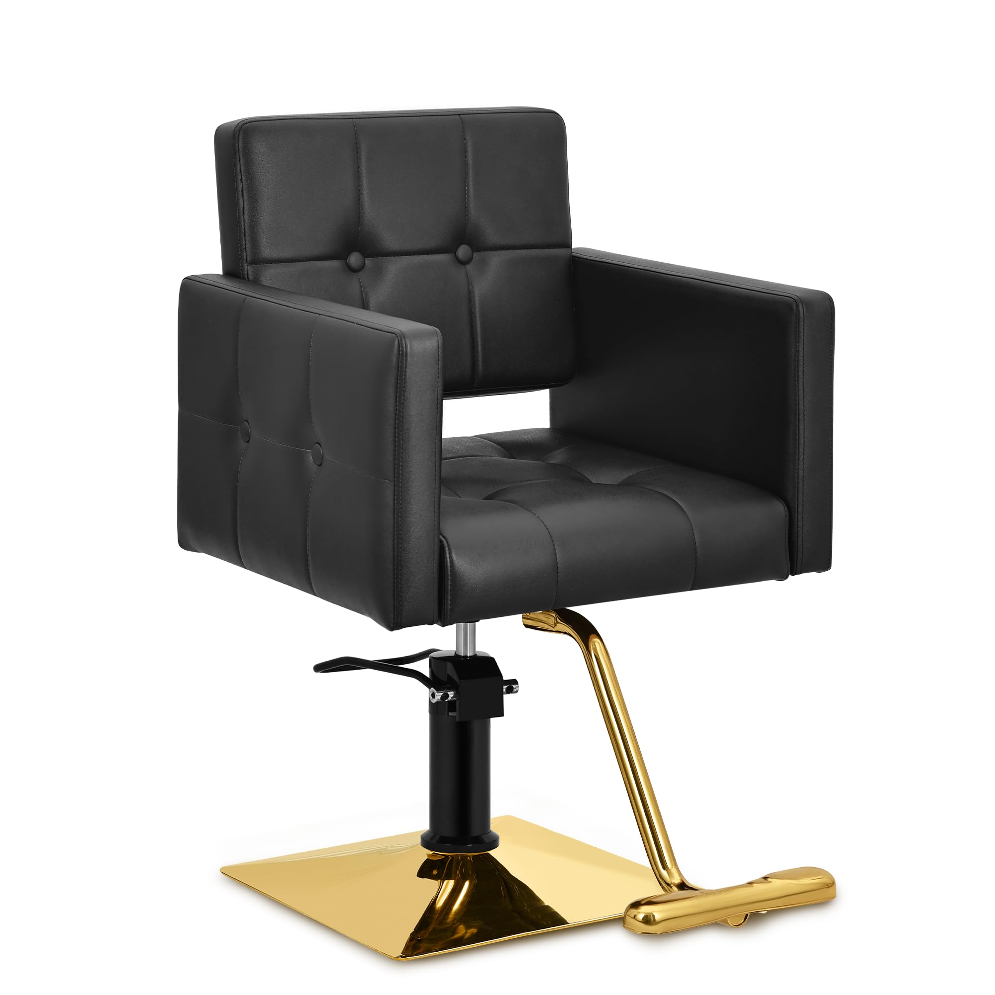 Hair Salon Chair for Hair Stylist Wide Seat, Hydraulic Barber Chair for Home, Beauty Salon Styling Stylist Armchair, Spa Cosmetology Shampoo Hairdressing Braiding Armchair