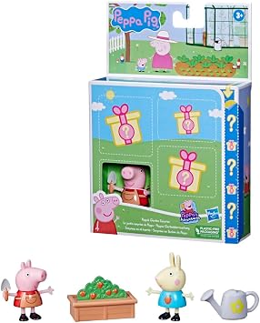 Peppa Pig Peppas Adventures Peppas Garden Surprise Figure and Accessory Set, Preschool Toy for Kids Ages 3 and Up