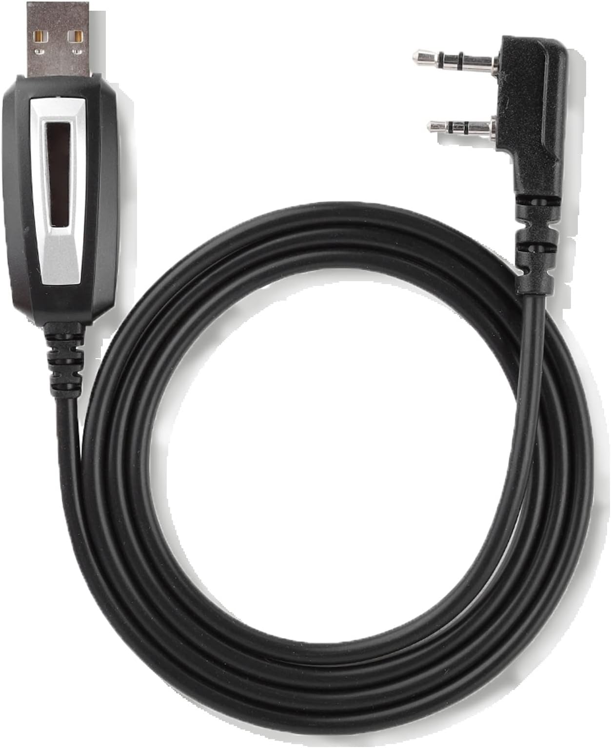 Yoidesu Two Way USB Cable for Baofeng USB Programming Cable Radio Cable, Walkie Talkie Programming Cable with CD Driver for Baofeng UV-5R GT-3 UV-82 BF-888s Radio, for Window 7, 8, 10, XP