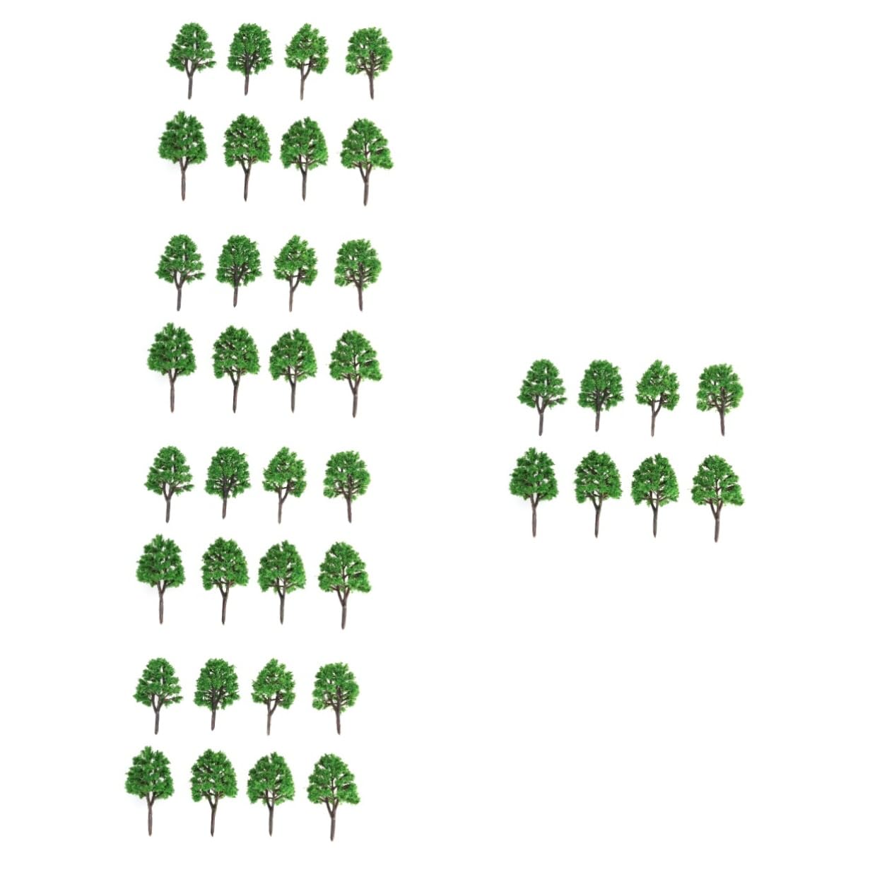 EXCEART 100pezzi Alberi Verde Per Modellismo Paesaggio e Diorama Per Decorazioni Architettoniche e Scenografie Di Trenini
