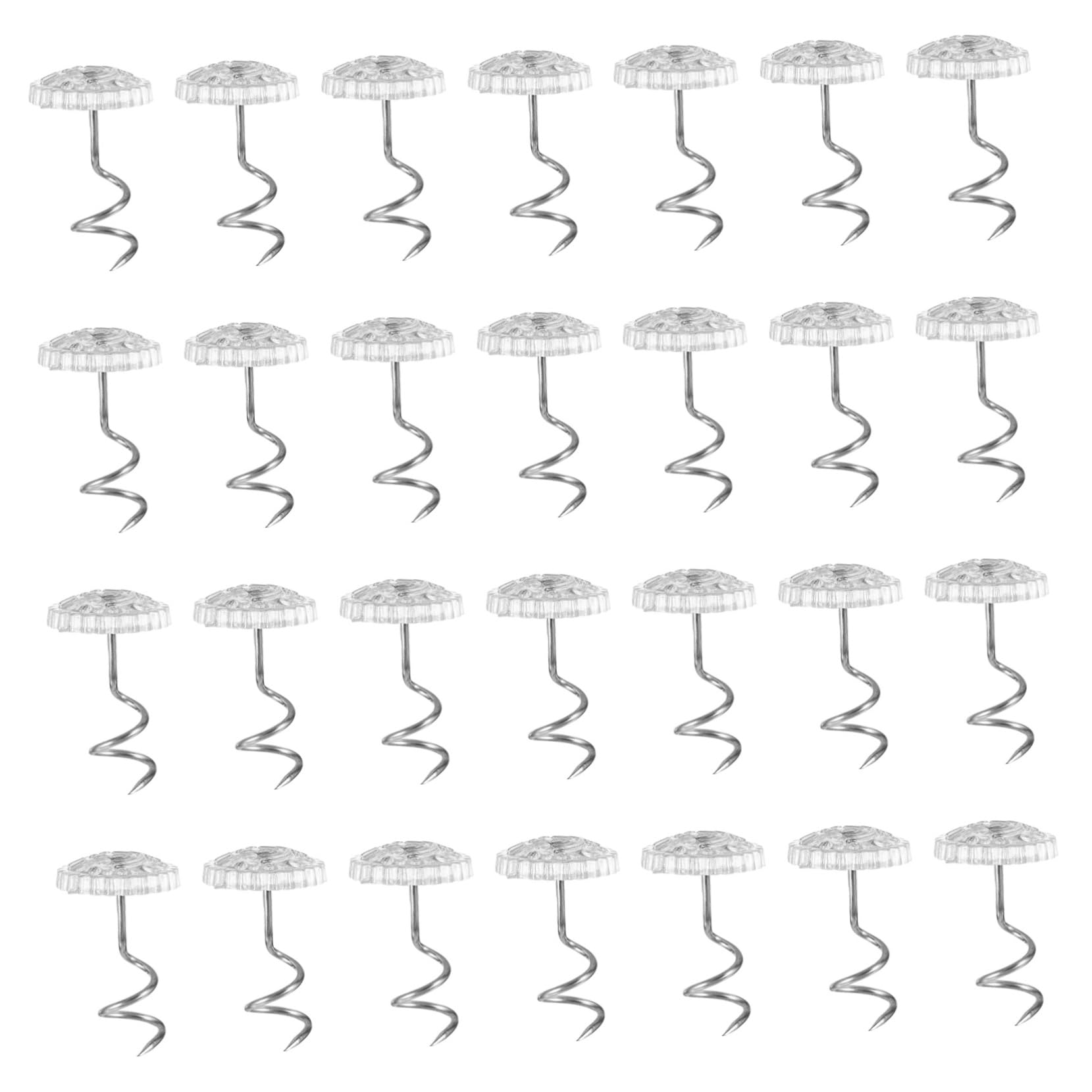 STOBAZA 50Pcs Transparent Nail for Sofa Cushion Bed Sheet and Blanket Grippers Non Marking Easy to Use Holder for Household Needs