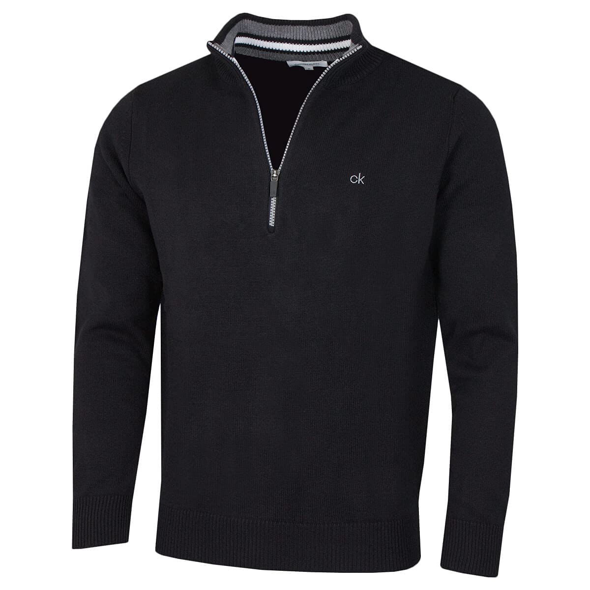 Calvin Klein Men's Black Sport Cotton Golf Sweater - Xxxxl