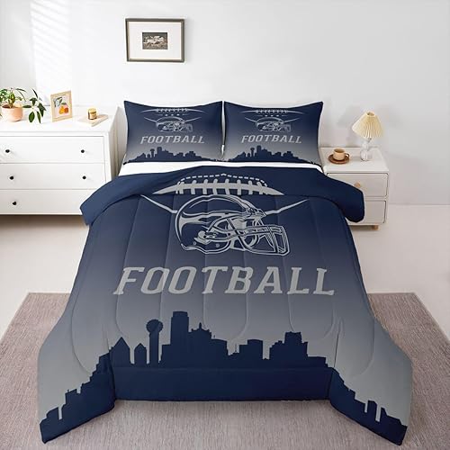 Erosebridal Western Cowboys Comforter Set Full, Football City Bedding Sets for K