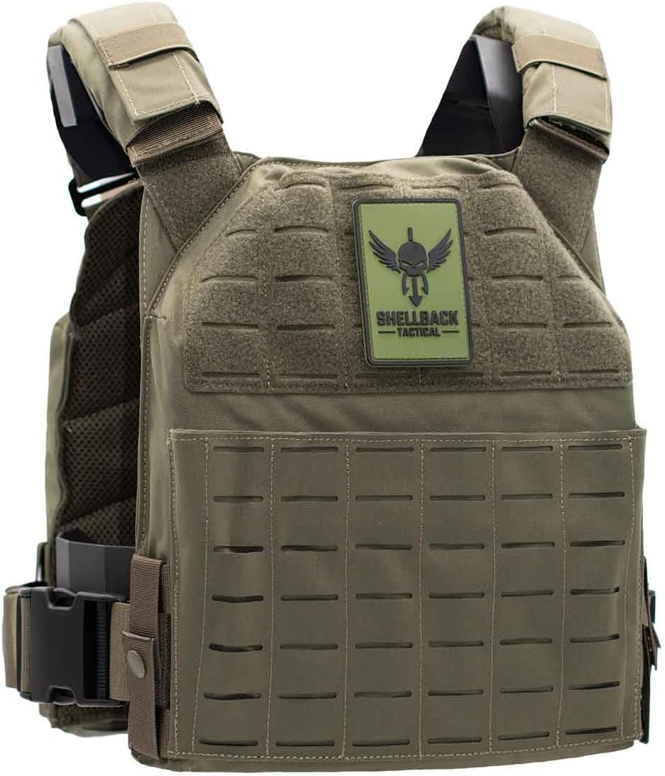 Shellback tactical Physical Fitness Training Vest – Adjustable Weighted Workout Vest for 10x12 Training Plates