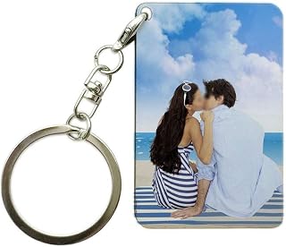1.6×2.4ich Personalized Custom Keychain Print Logo Photo Picture Key Chains Holder 4×6cm