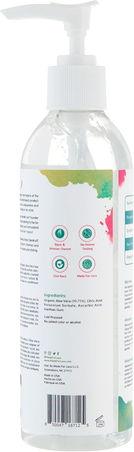 Locs Vegan Aloe Vera Soothing & Styling Gel | 8 oz
